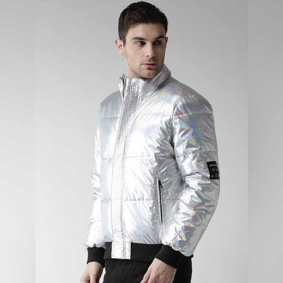Forever 21 Metallic Puffer - Picture 2 of 7